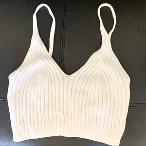 Free People White Corset Cami
